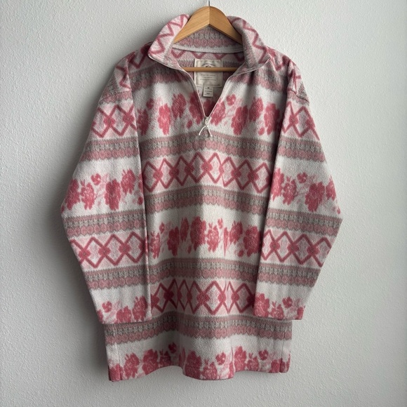 Vintage Rare Find Victoria's Secret Country Collection Pink Sherpa Pullover - Picture 2 of 10